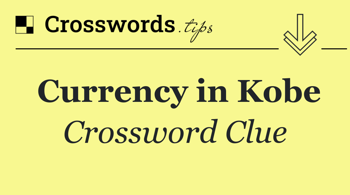 Currency in Kobe