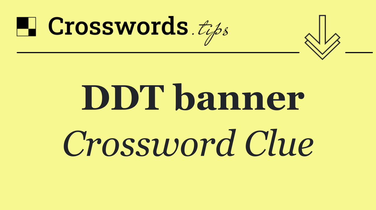 DDT banner