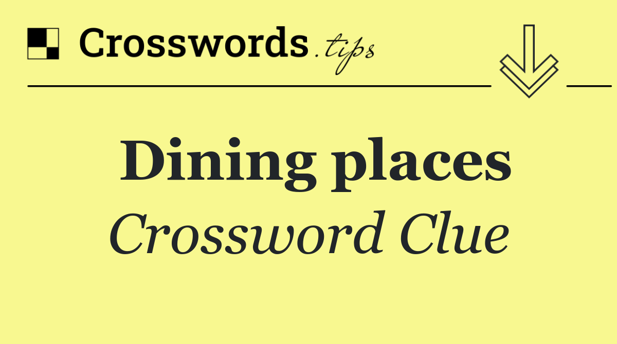 Dining places