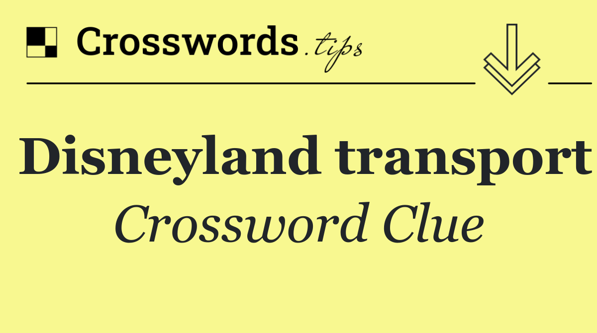 Disneyland transport