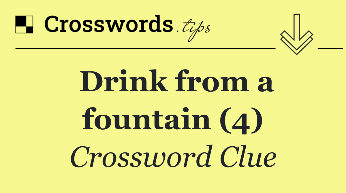 Drink from a fountain (4)