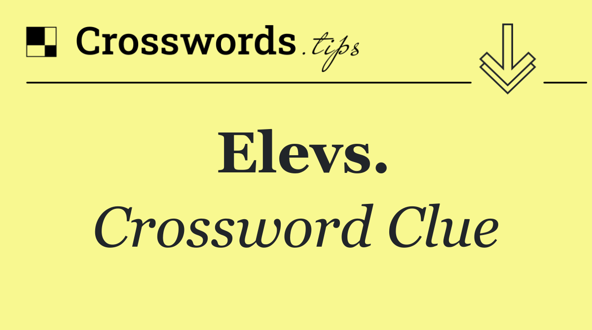 Elevs.