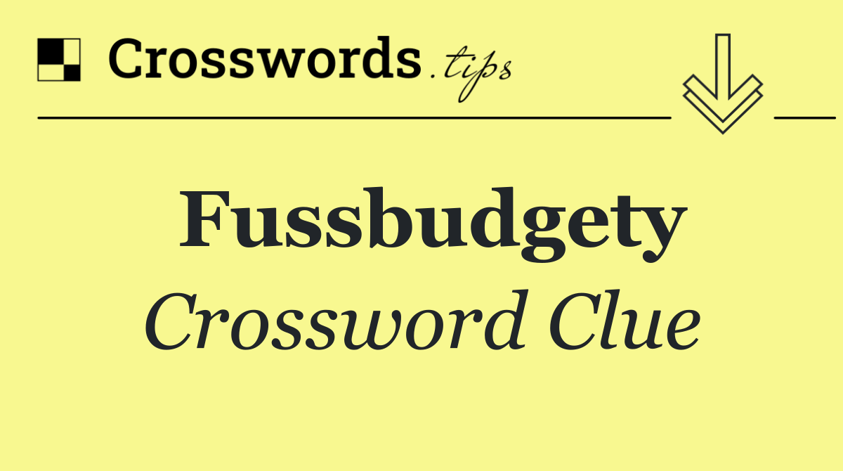 Fussbudgety