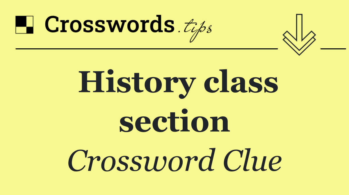 History class section