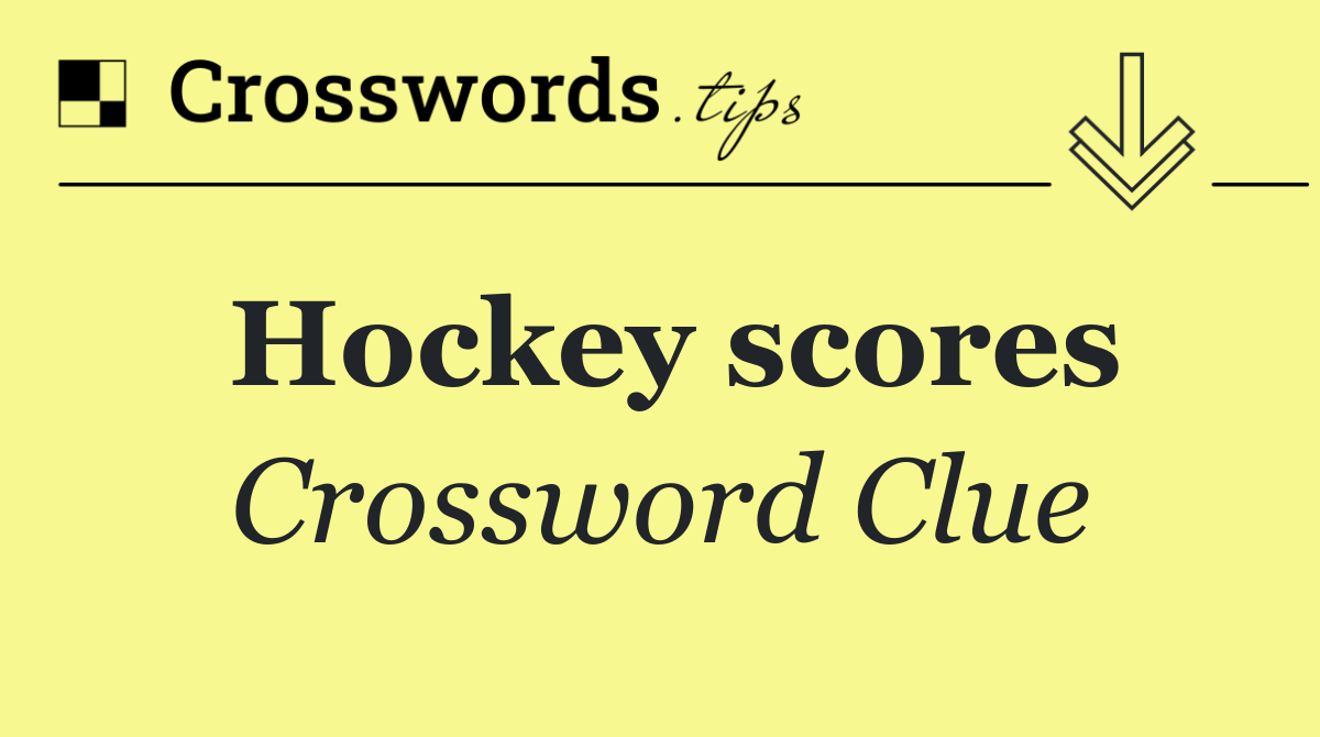 Hockey scores
