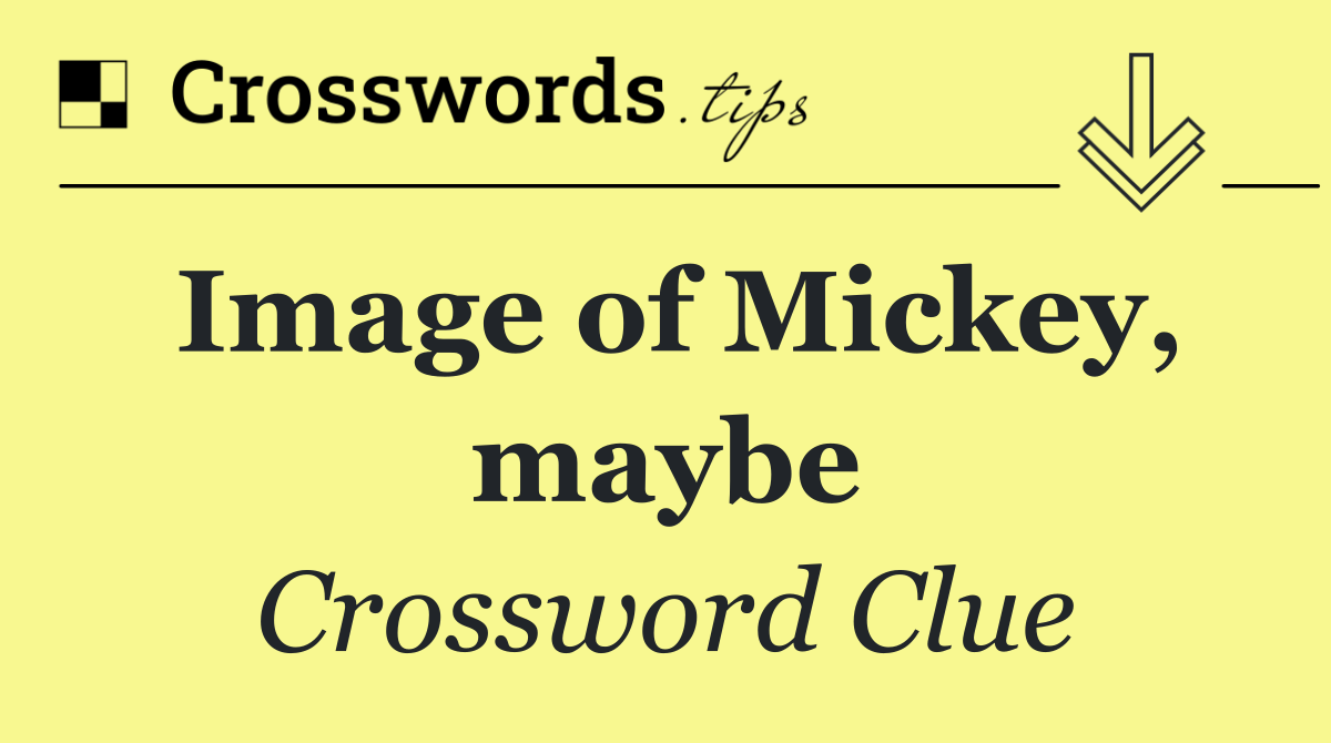 Image of Mickey, maybe