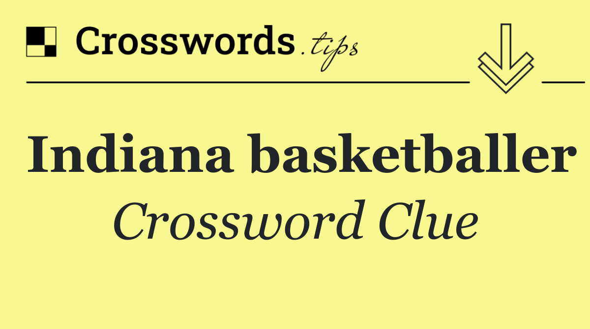 Indiana basketballer