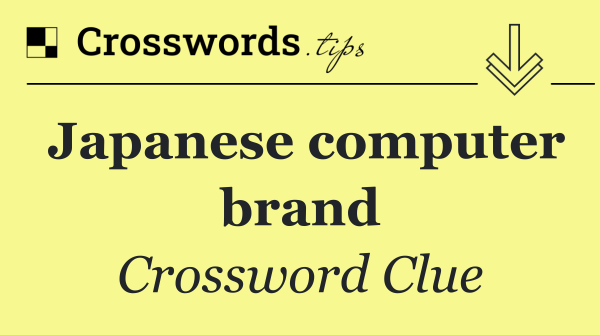 Japanese computer brand