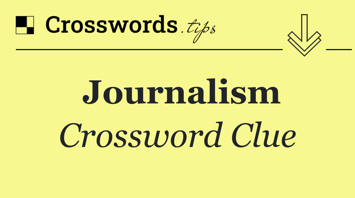 Journalism
