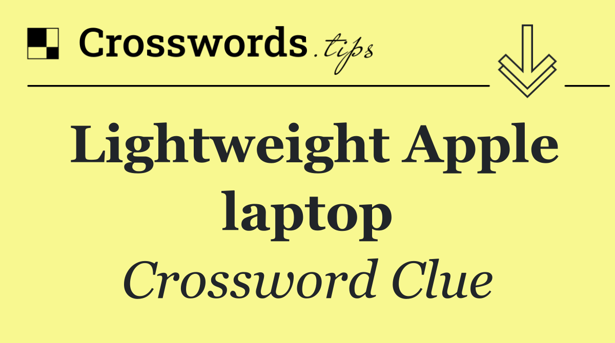 Lightweight Apple laptop