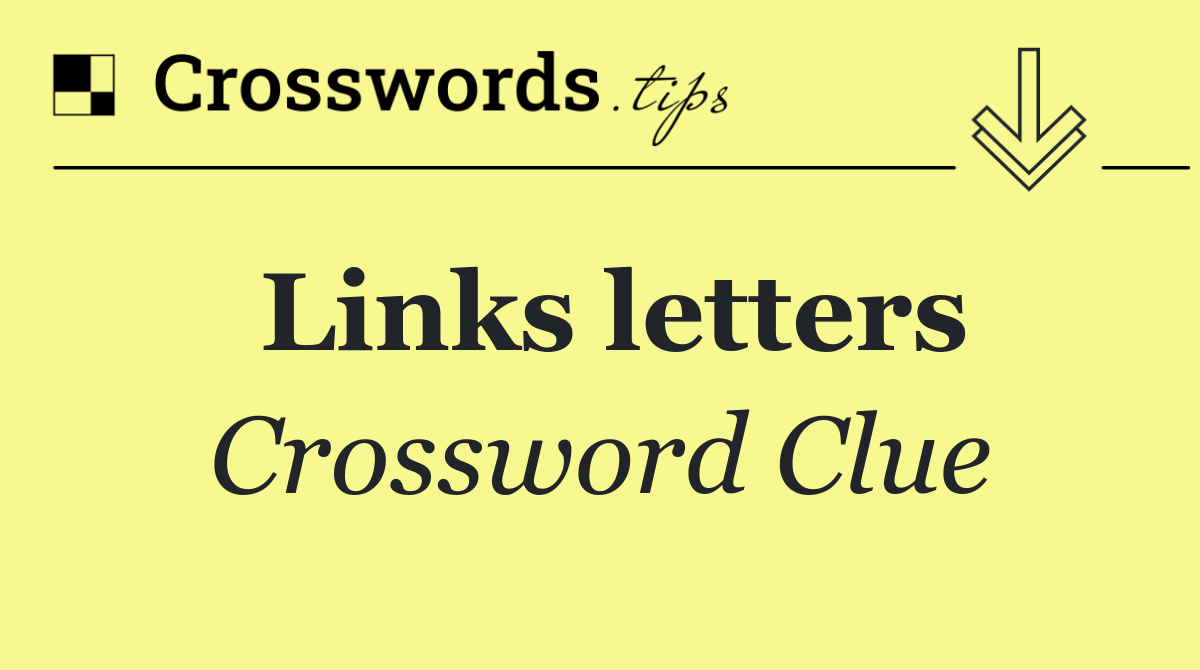 Links letters