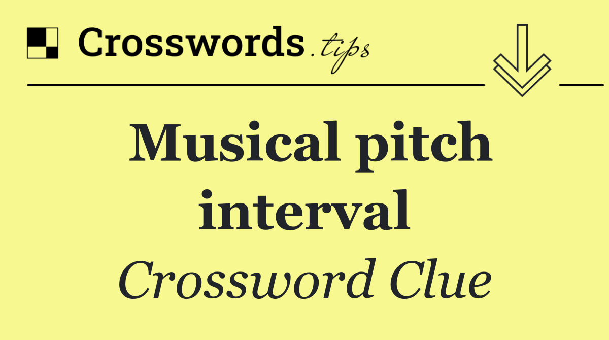 Musical pitch interval