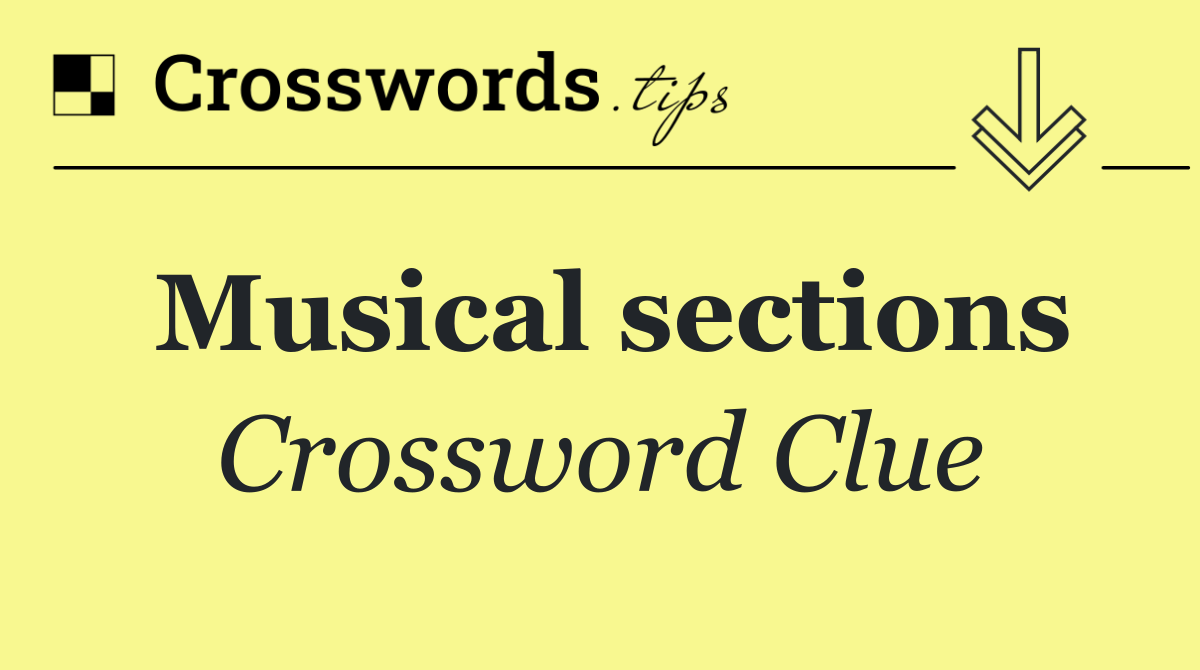 Musical sections
