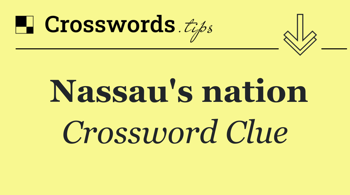Nassau's nation
