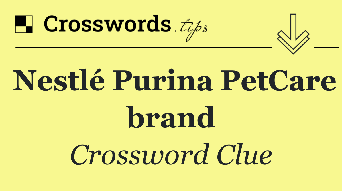 Nestlé Purina PetCare brand
