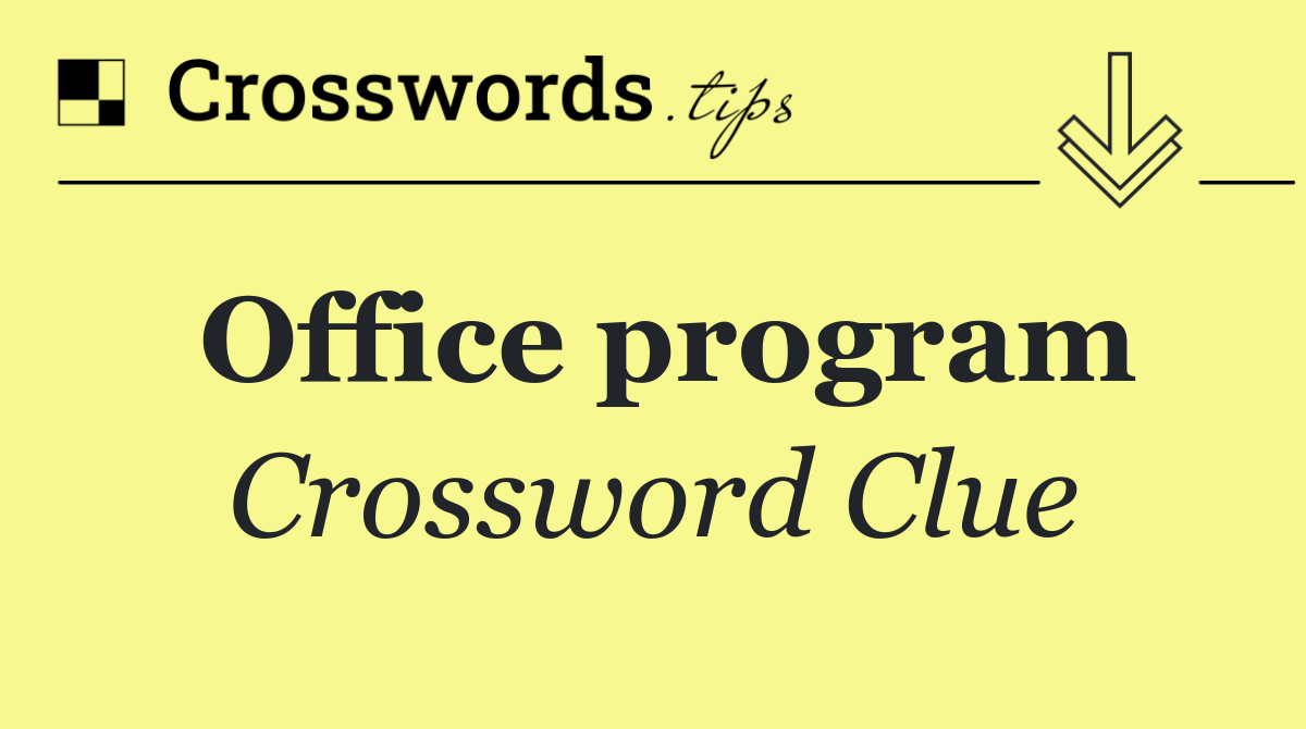 Office program