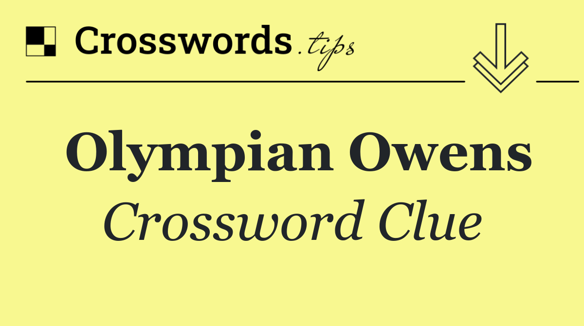Olympian Owens