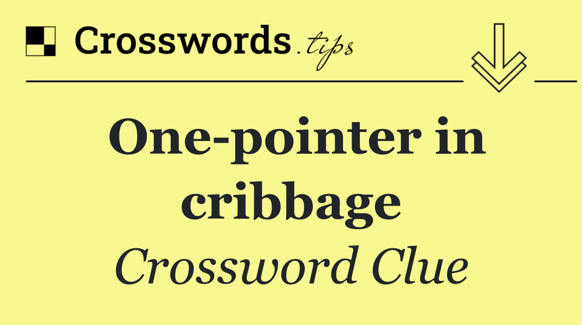 One pointer in cribbage