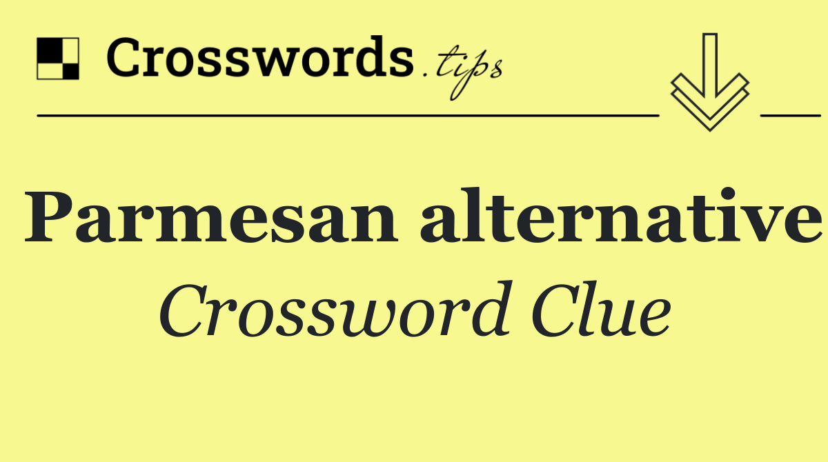 Parmesan alternative