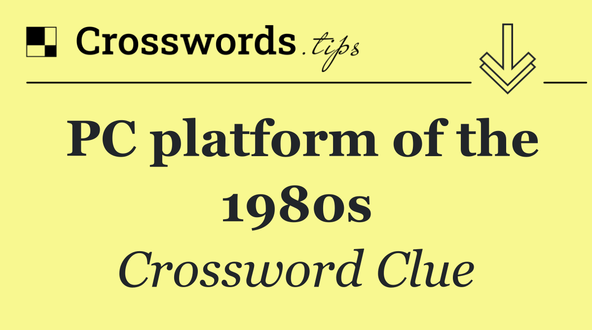 PC platform of the 1980s