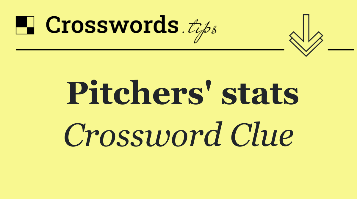Pitchers' stats