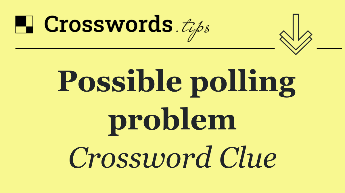 Possible polling problem