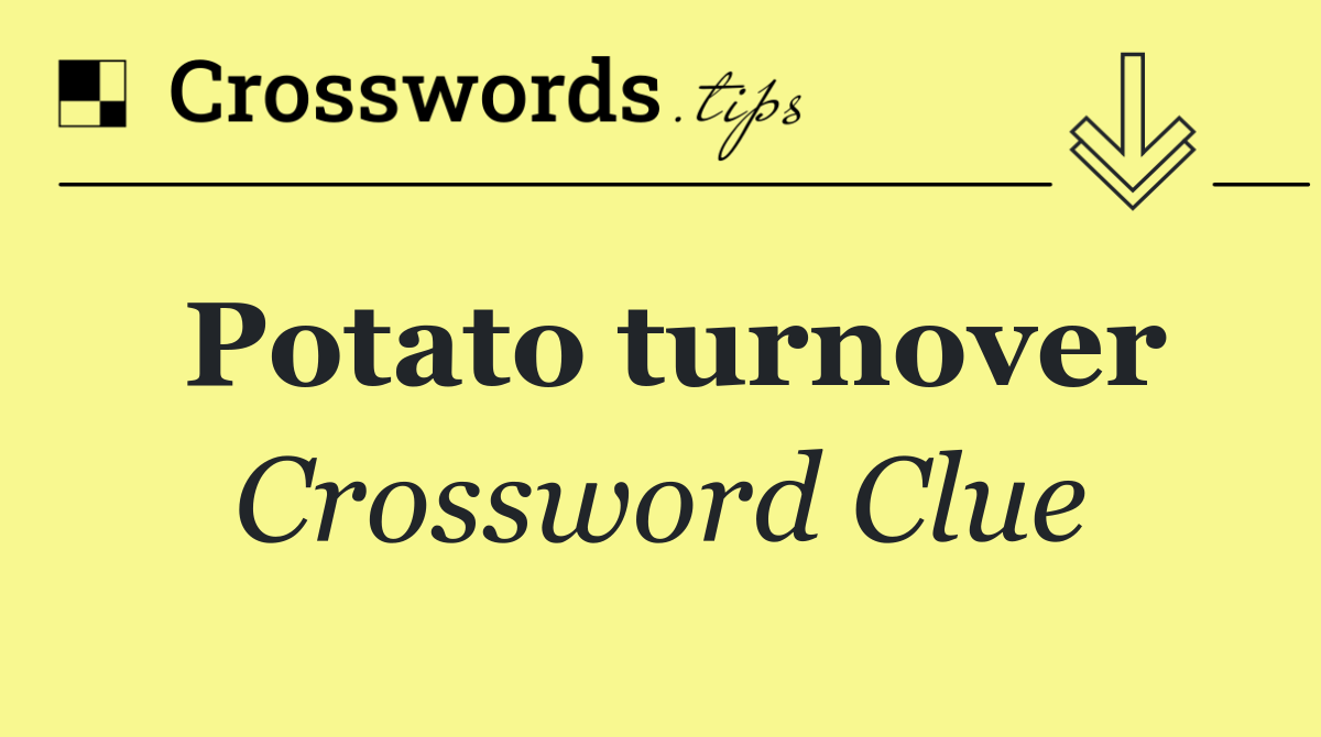 Potato turnover