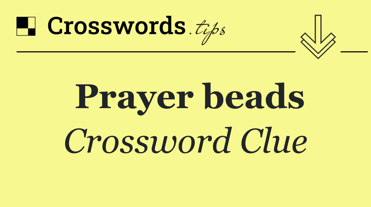 Prayer beads