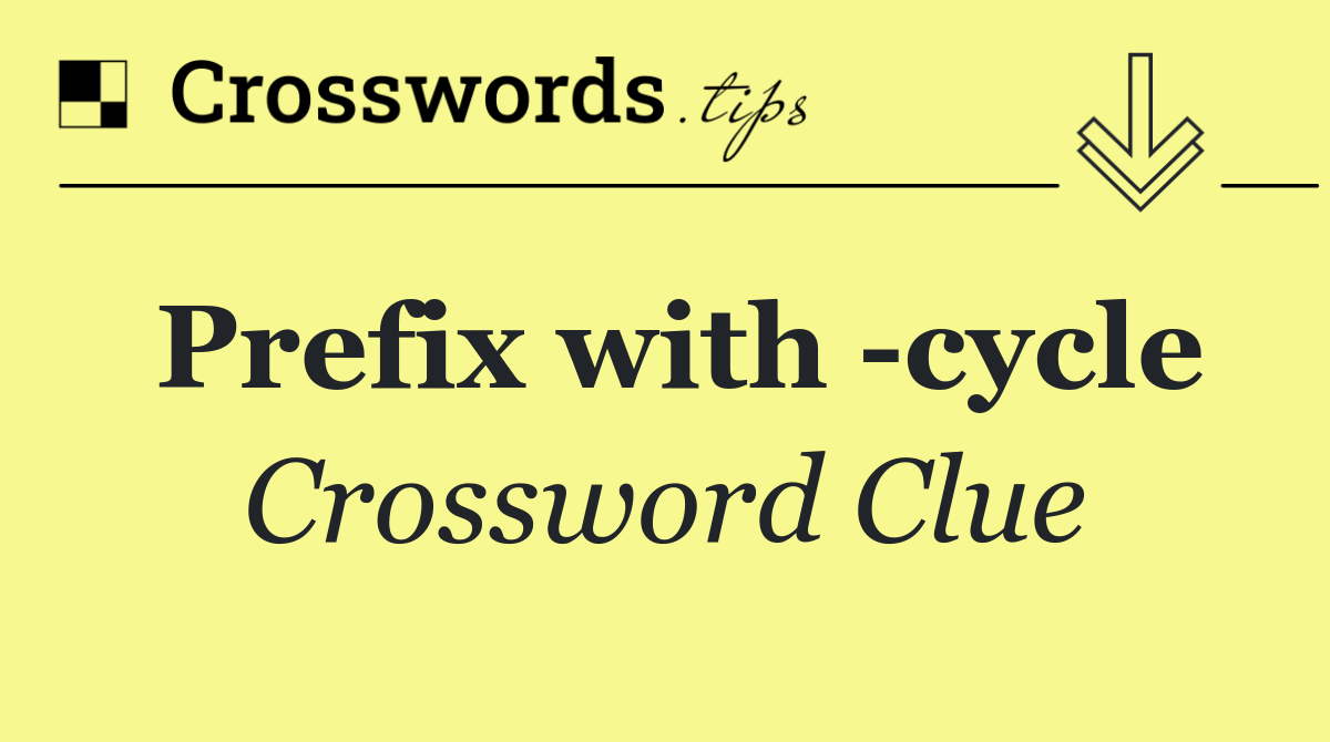 Prefix with  cycle