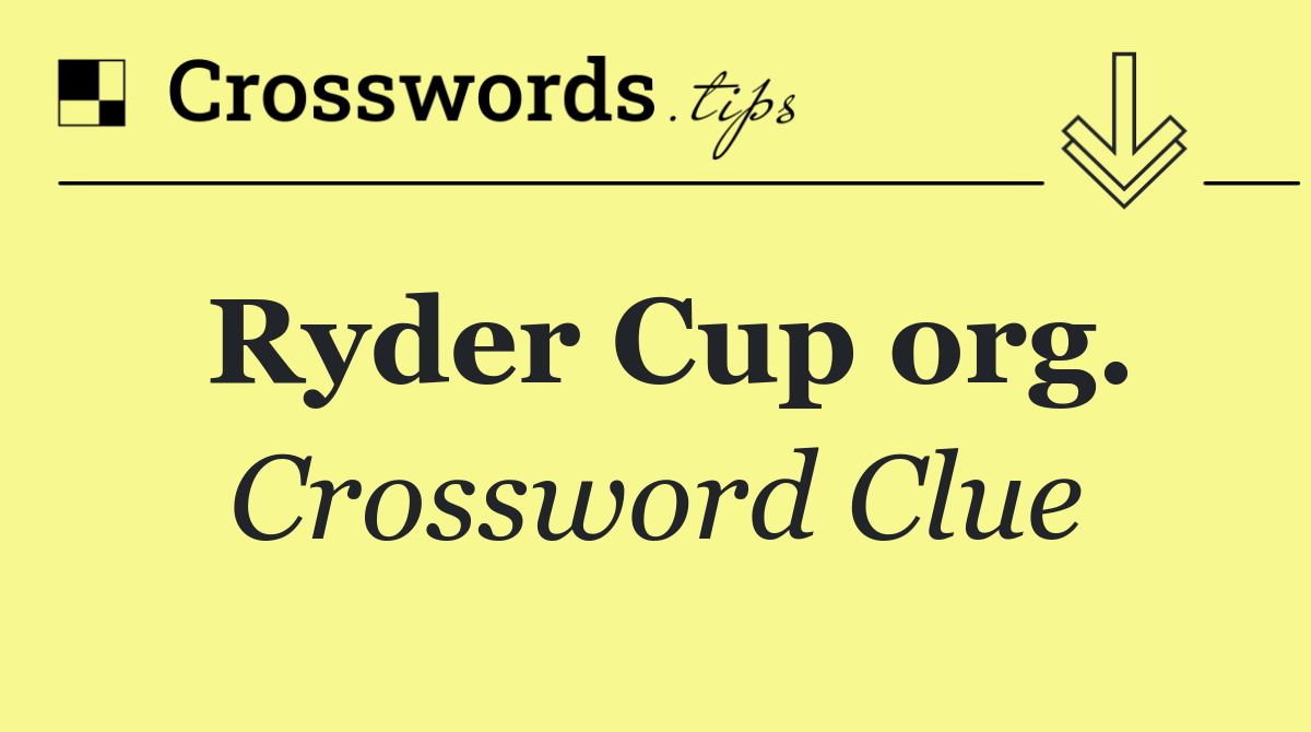 Ryder Cup org.