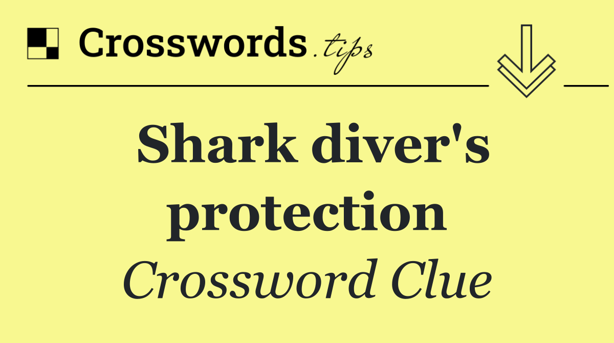 Shark diver's protection