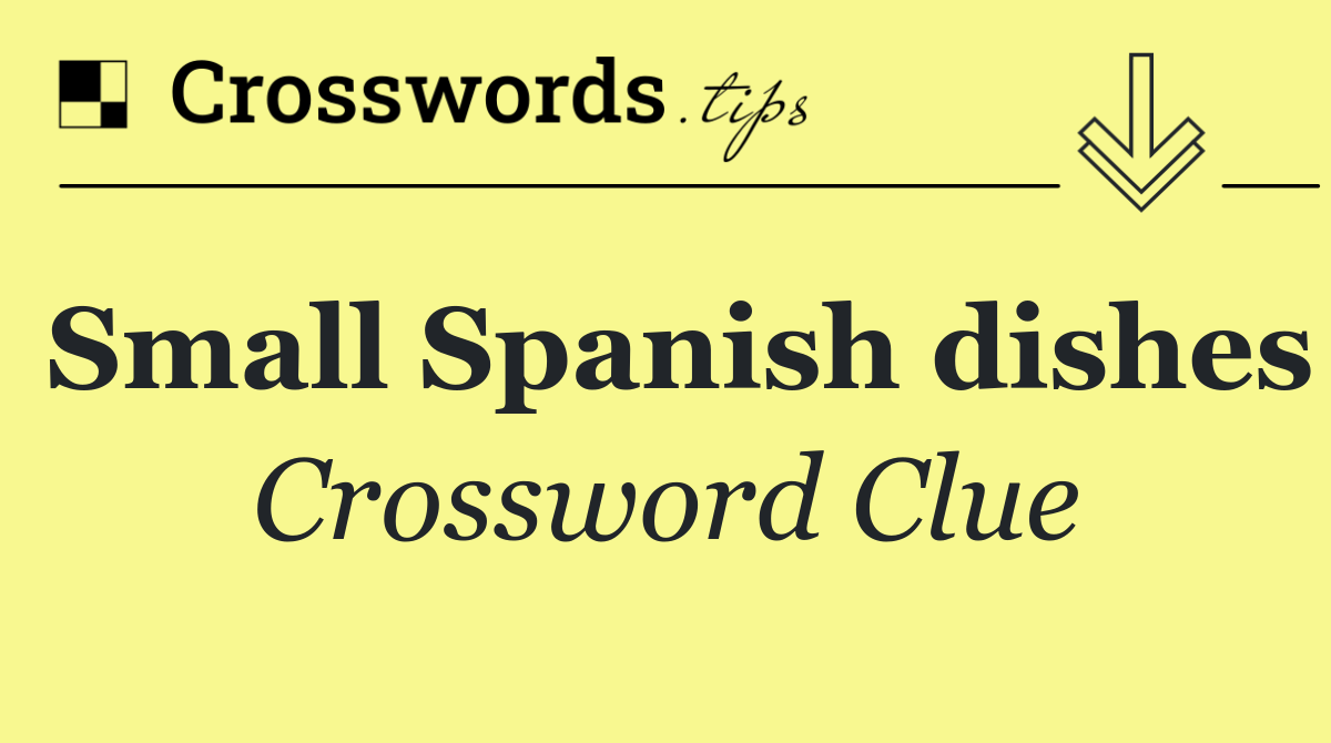 Small Spanish dishes