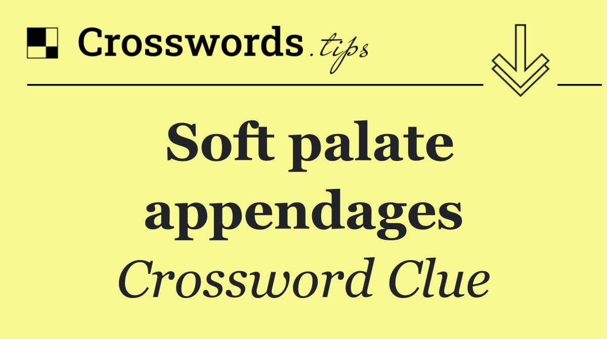Soft palate appendages