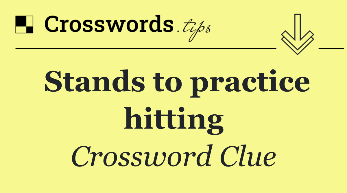 Stands to practice hitting
