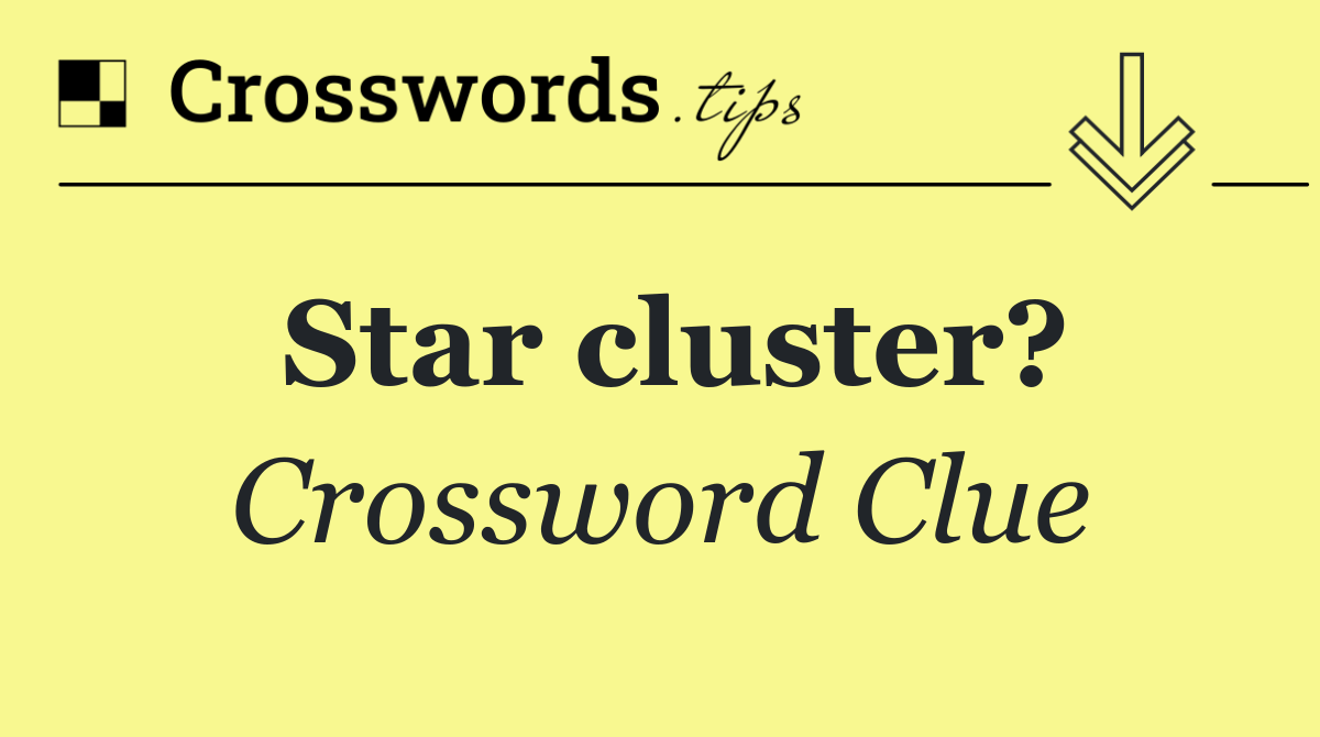Star cluster?