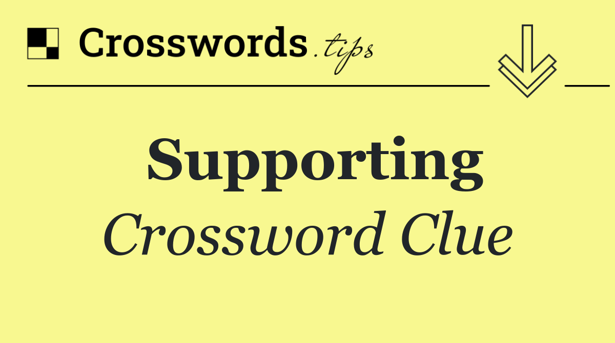 Supporting