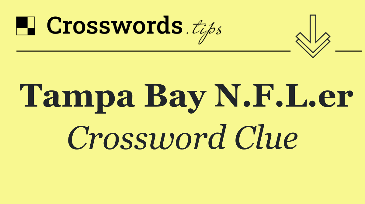 Tampa Bay N.F.L.er
