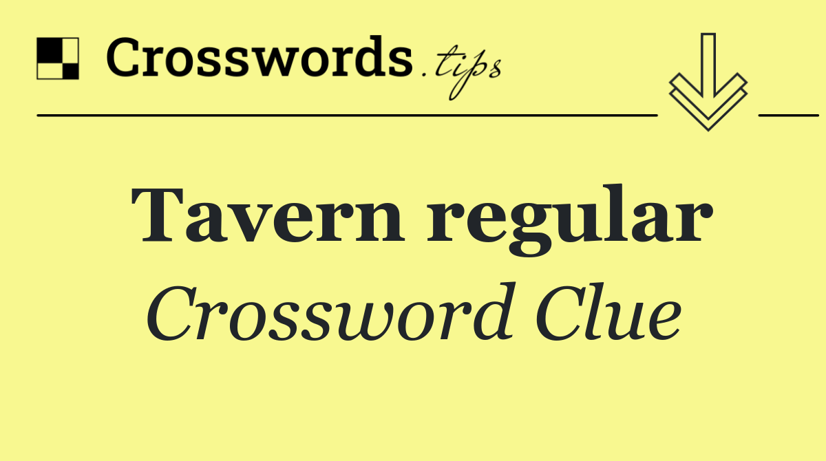 Tavern regular