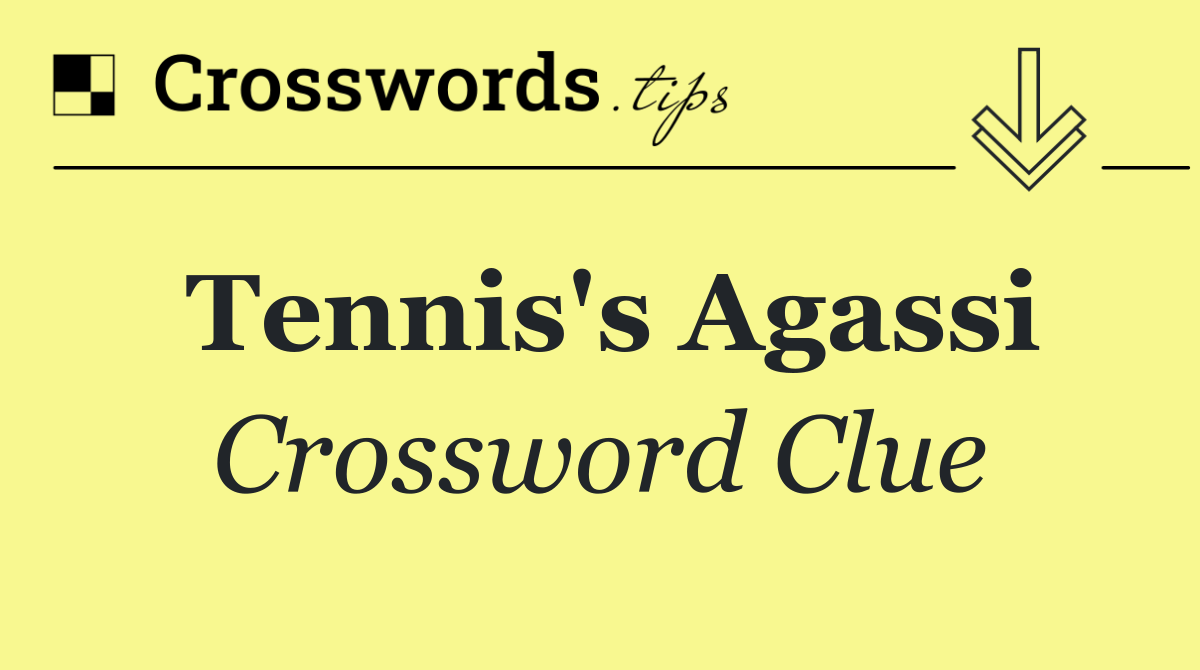 Tennis's Agassi