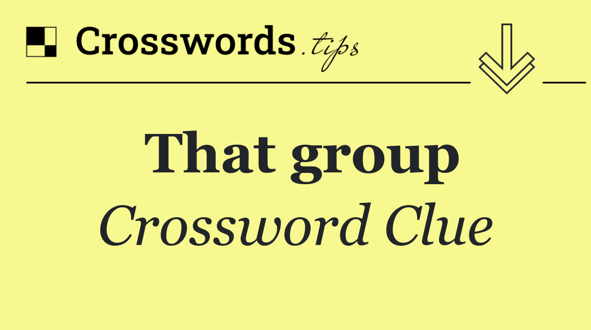 That group