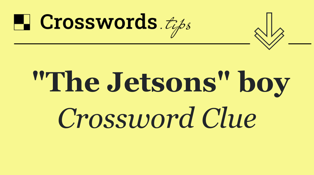 "The Jetsons" boy