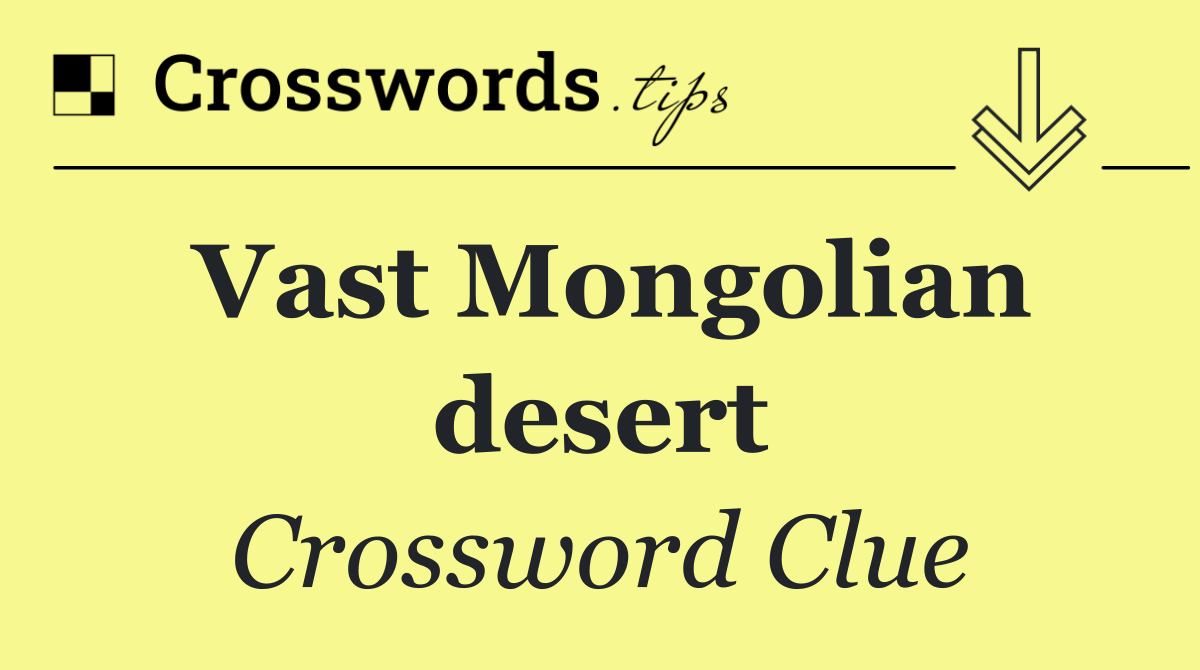 Vast Mongolian desert