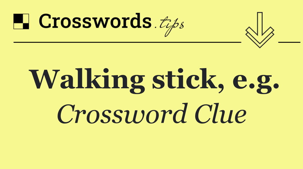 Walking stick, e.g.