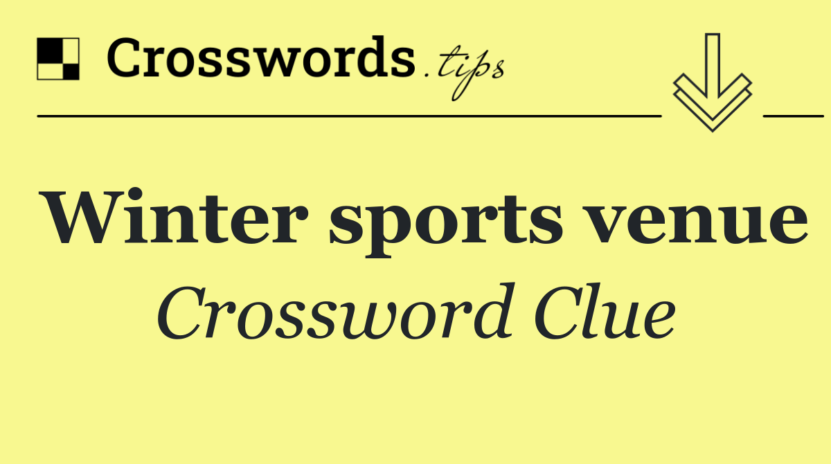 Winter sports venue