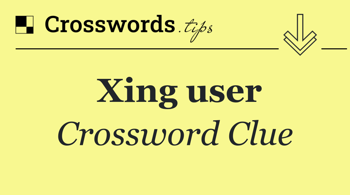 Xing user
