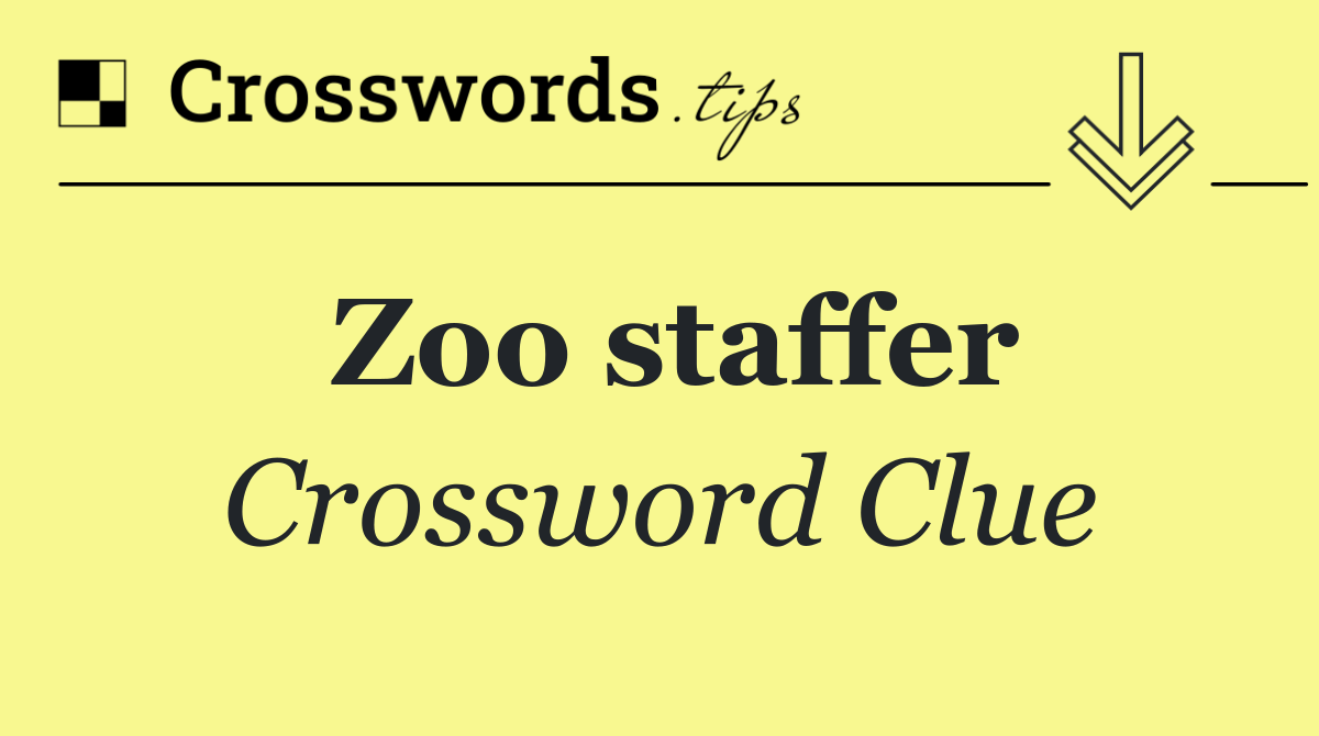 Zoo staffer