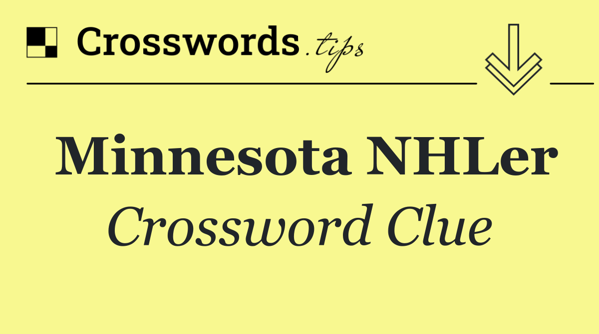Minnesota NHLer