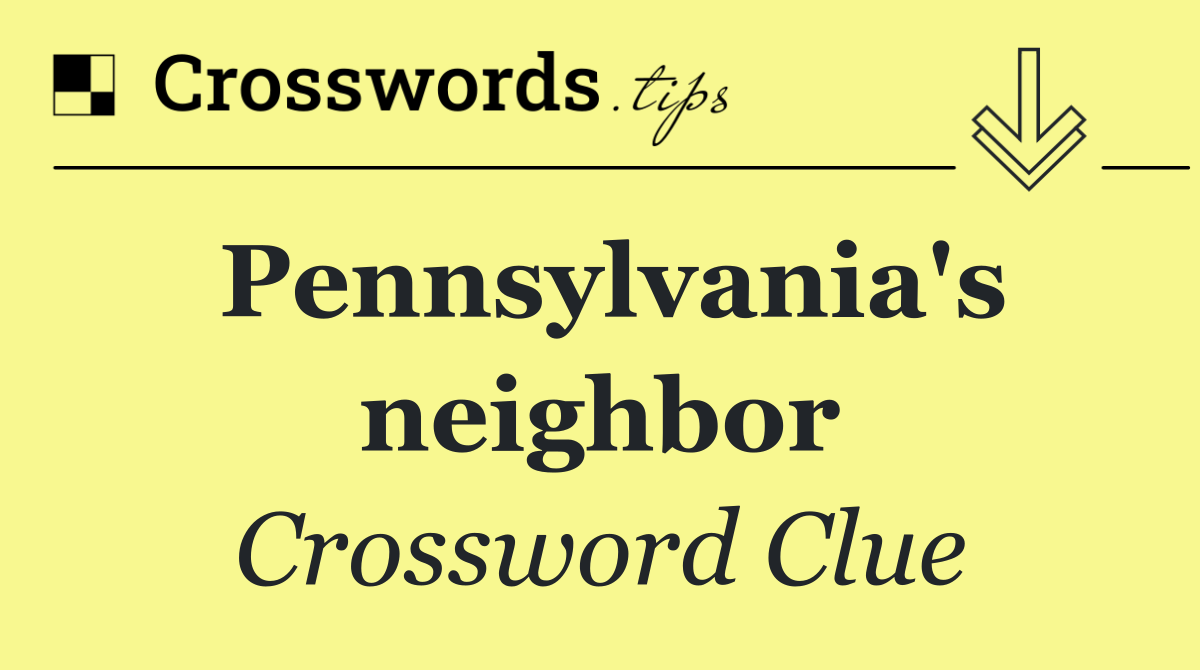 Pennsylvania's neighbor
