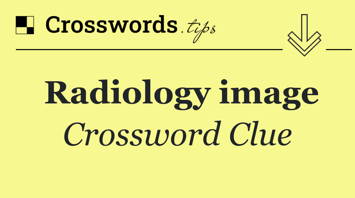 Radiology image