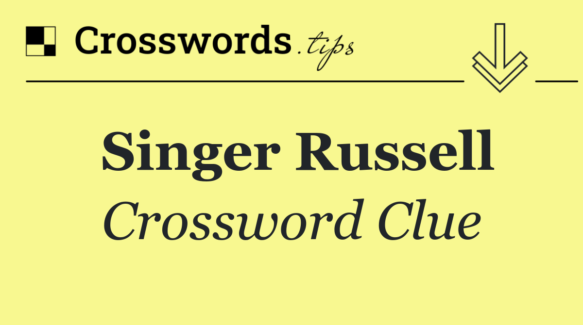 Singer Russell